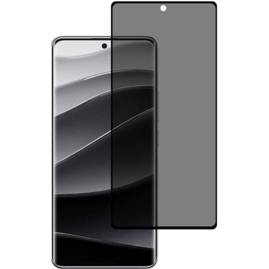   Full Face Tempered  Privacy Glass Μαύρο Xiaomi Redmi Note 14 Pro /NOTE 14 PRO+/POCO X7