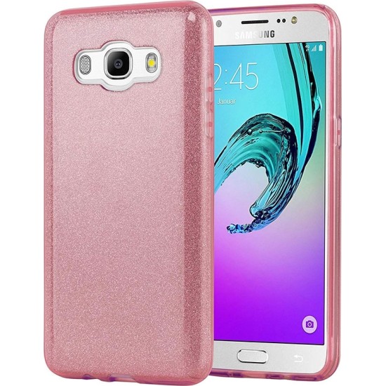 OEM SHINING BACK COVER ΣΙΛΙΚΟΝΗΣ ΡΟΖ (GALAXY J5 2016)