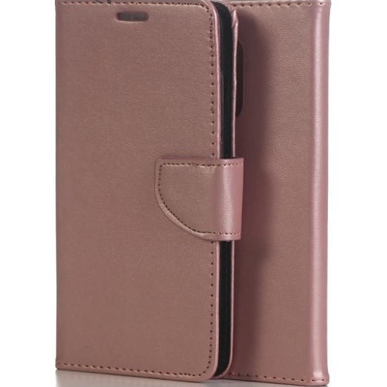 Θήκη Βιβλίο Για Xiaomi Redmi Note 8 Pro Χρυσή-Ροζ Θήκη Βιβλίο Για Xiaomi Redmi Note 8 Pro Χρυσή-Ροζ
