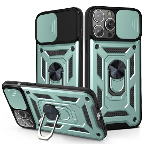 Sliding Camshield Σκληρή Θήκη με Δαχτυλίδι Μπλε (iPhone 13)