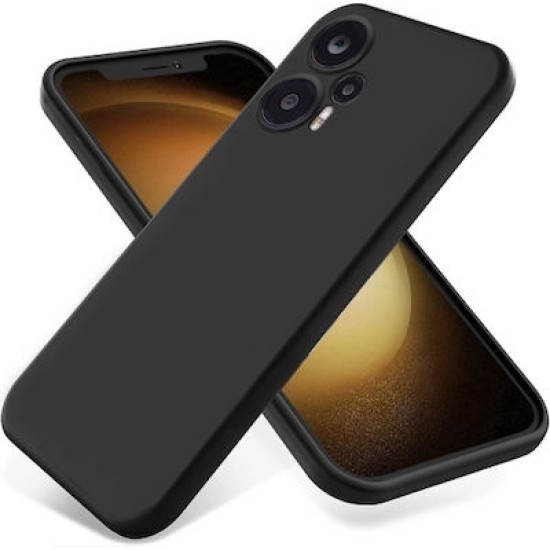 Back Cover Σιλικόνης Soft Touch Μαύρο (Poco F5)