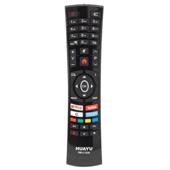 Huayu Συμβατό Τηλεχειριστήριο RM-L1638+ για Τηλεοράσεις Turbo-X και F&U Huayu Συμβατό Τηλεχειριστήριο RM-L1638+ για Τηλεοράσεις Turbo-X και F&U