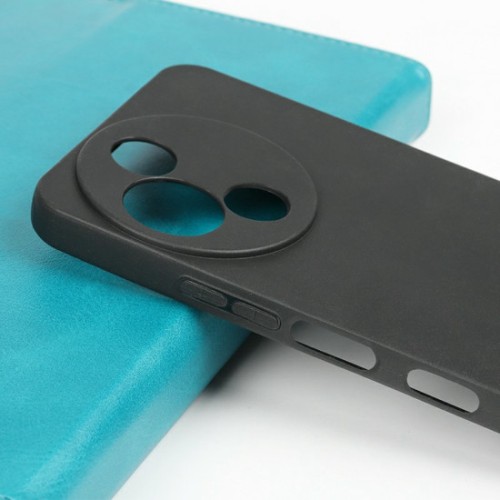 TPU Ματ Tcl Back Cover Σιλικόνης Μαύρο (TCL 605)