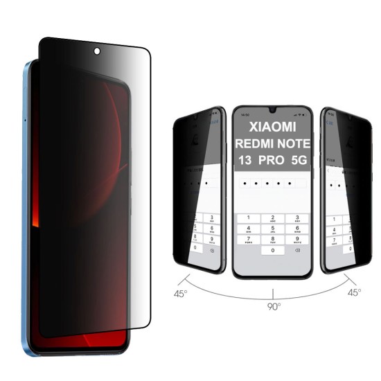   Full Face Tempered  Privacy Glass Μαύρο Xiaomi Redmi Note 14 Pro /NOTE 14 PRO+/POCO X7
