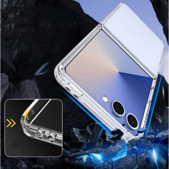 Back Cover Πλαστικό Σιλικόνης Διάφανο (Galaxy Z FLIP 7) Back Cover Πλαστικό Σιλικόνης Διάφανο (Galaxy Z FLIP 7)