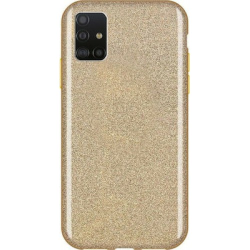Glitter Back Cover Gold Για Samsung Galaxy A03S