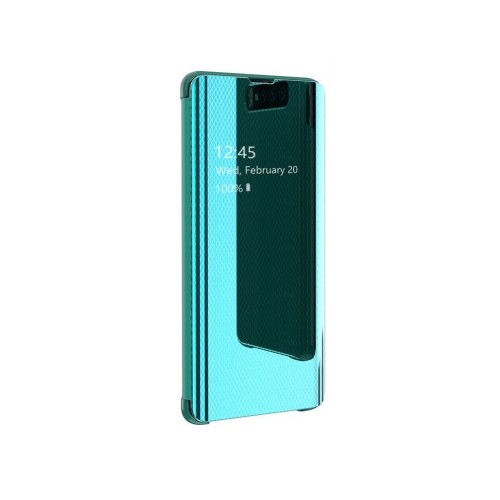 Samsung Galaxy A7 (2018) Clear View Flip Stand Case Πράσινο (oem)