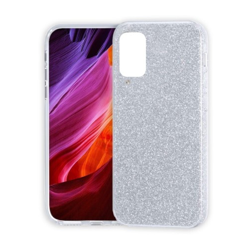Glitter Back Cover Silver Για Samsung Galaxy A03S Glitter Back Cover Silver Για Samsung Galaxy A03S