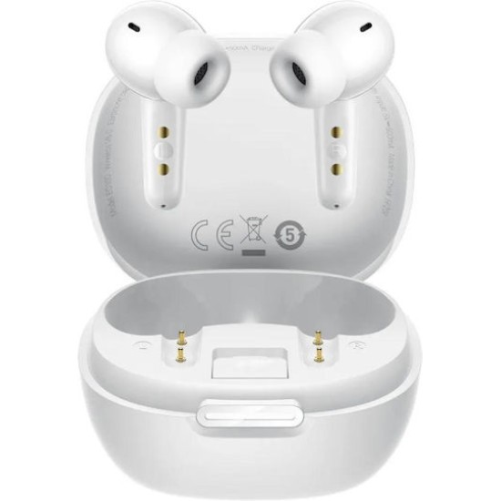 Wireless Hands Free Hoco EQ100 Intelligent TWS Dual Mic v6.0 500mAh 10 Ώρες Λειτουργίας και AI Μετάφραση σε 134 Γλώσσες με Βάση Κινητού Λευκά