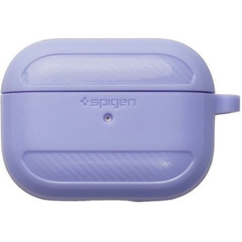 Spigen Rugged Armor Silicone Case with Keychain Λιλά for Apple AirPods Pro Spigen Rugged Armor Silicone Case with Keychain Λιλά for Apple AirPods Pro