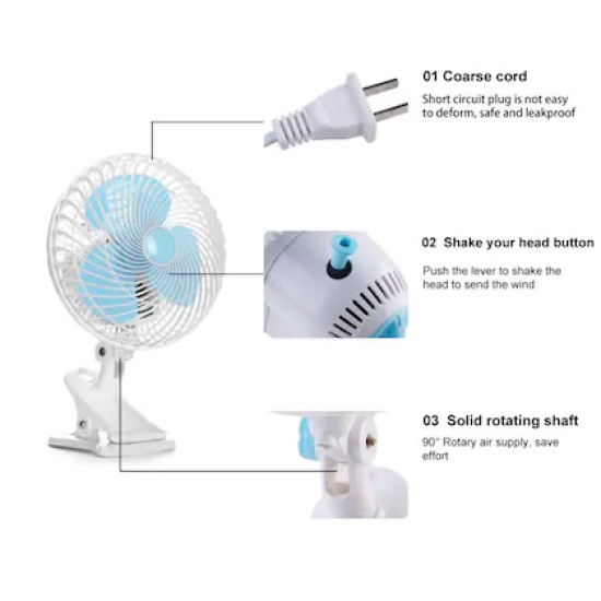 Energy-Saving Breeze Clip Fan 180mm