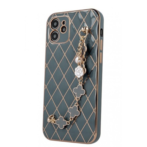 Glamour Quilted Back Cover Σιλικόνης Πράσινο (iPhone 13 Pro)