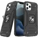 Hybrid Shockproof Armor Case With Rotating Ring για Apple Iphone 14 Pro - Μαύρο