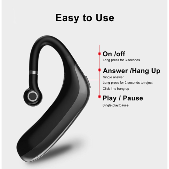 Ακουστικό Bluetooth Handsfree In-ear Treqa BT-29