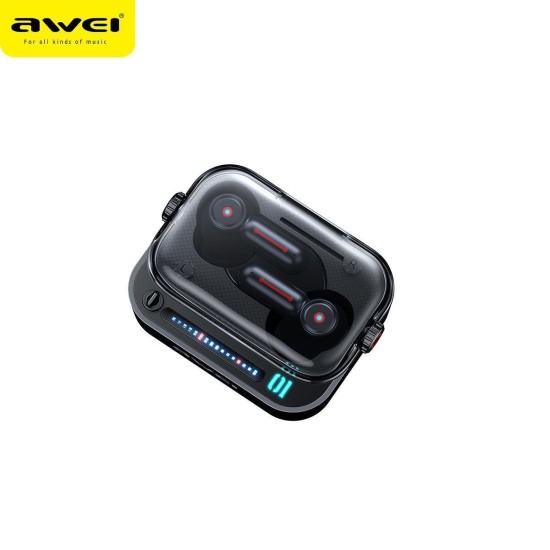 Ασύρματα ακουστικά Bluetooth Awei T58 Gaming Earbuds μαύρο