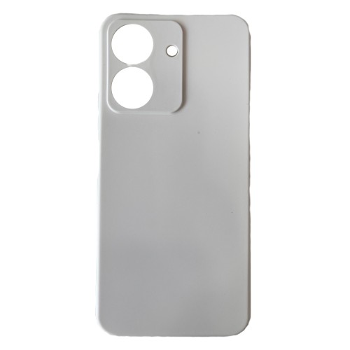 Back Cover  Soft Touch Σιλικόνης Άσπρο (Poco C65)