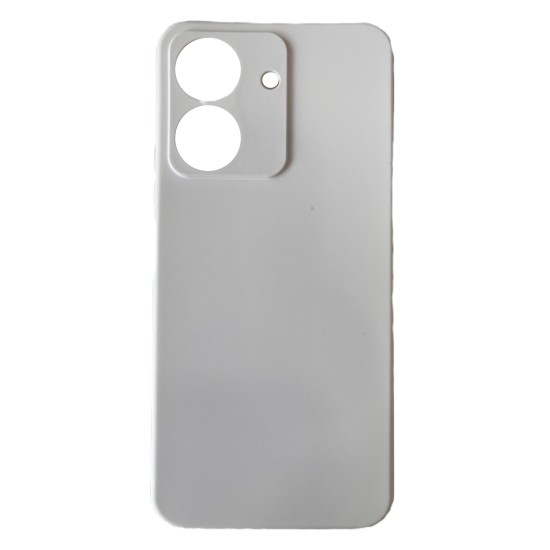 Back Cover  Soft Touch Σιλικόνης Άσπρο (Poco C65)