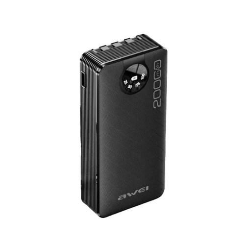 Awei P134K Power Bank 20000mAh με Θύρα USB-A και Θύρα USB-C Μαύρο