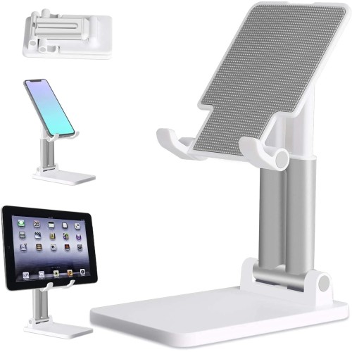 Double Tube Ρυθμιζόμενο επιτραπέζιο Βάση Tablet και θήκης κινητού τηλεφώνου