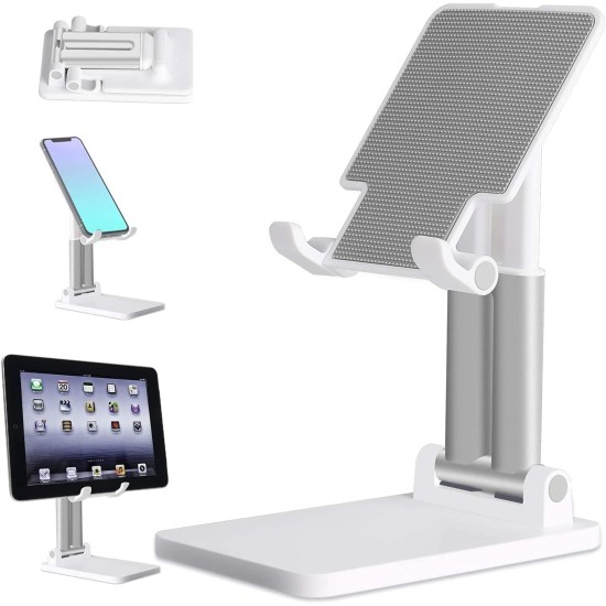 Double Tube Ρυθμιζόμενο επιτραπέζιο Βάση Tablet και θήκης κινητού τηλεφώνου