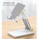 Double Tube Ρυθμιζόμενο επιτραπέζιο Βάση Tablet και θήκης κινητού τηλεφώνου