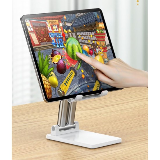 Double Tube Ρυθμιζόμενο επιτραπέζιο Βάση Tablet και θήκης κινητού τηλεφώνου