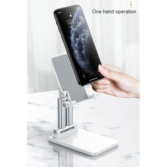 Double Tube Ρυθμιζόμενο επιτραπέζιο Βάση Tablet και θήκης κινητού τηλεφώνου