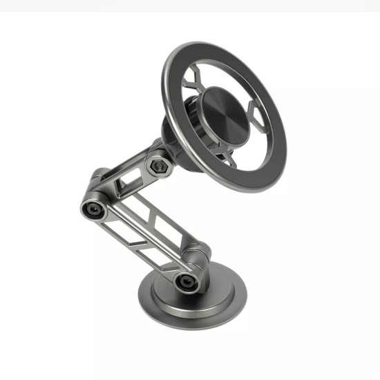 Fold Magnetic Mount Magsafe Car Phone Holder 360° - Γκρι