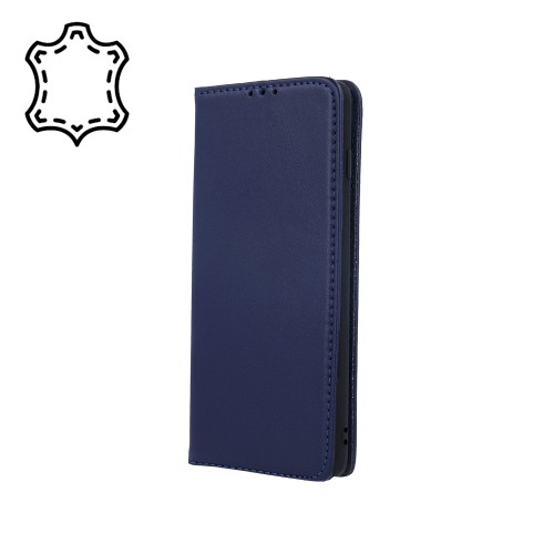 Genuine Leather Smart Pro for iPhone 14 Pro Max 6,7" navy blue