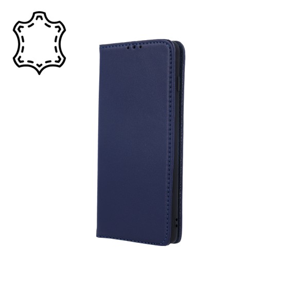 Genuine Leather Smart Pro for iPhone 14 Pro Max 6,7" navy blue