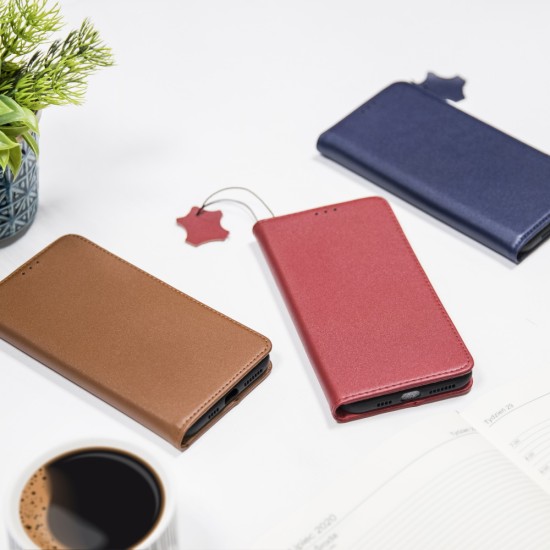Genuine Leather Smart Pro for iPhone 14 Pro Max 6,7" navy blue