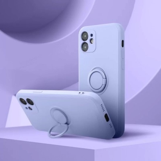 Forcell Back Cover Σιλικόνης με Δαχτυλίδι Στήριξης Για Samsung Galaxy A21s Λιλά Forcell Back Cover Σιλικόνης με Δαχτυλίδι Στήριξης Για Samsung Galaxy A21s Λιλά