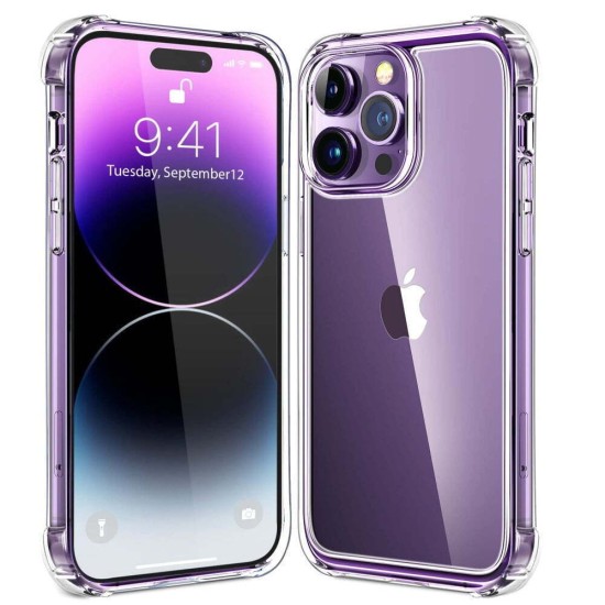 Θήκη Σιλικόνης Antishock για Iphone 13 Pro Χρώμα: Διάφανο