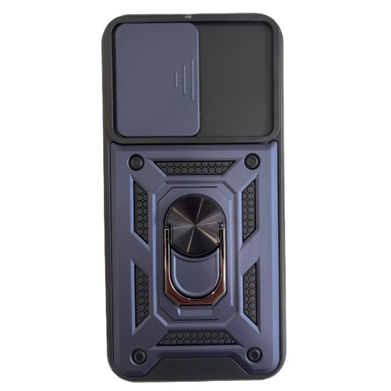 Galaxy A54 Hybrid Shockproof Armor Case Metal Rotating Ring Car Mount Holder Blue με Κάλυψη Κάμερας (oem) Galaxy A54 Hybrid Shockproof Armor Case Metal Rotating Ring Car Mount Holder Blue με Κάλυψη Κάμερας (oem)