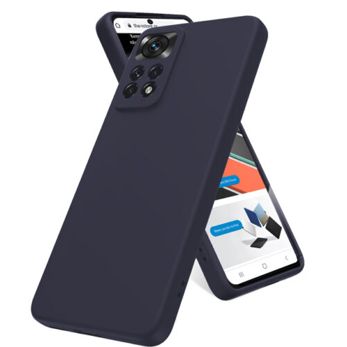 Xiaomi Redmi Note 11 Pro Silky and Soft Touch Finish TPU 2mm Silicone Back Cover Case Blue (oem)