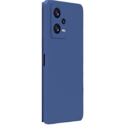 Redmi Note 12 Pro 5G Silky and Soft Touch Finish TPU 2mm Silicone Back Cover Case Blue (oem)
