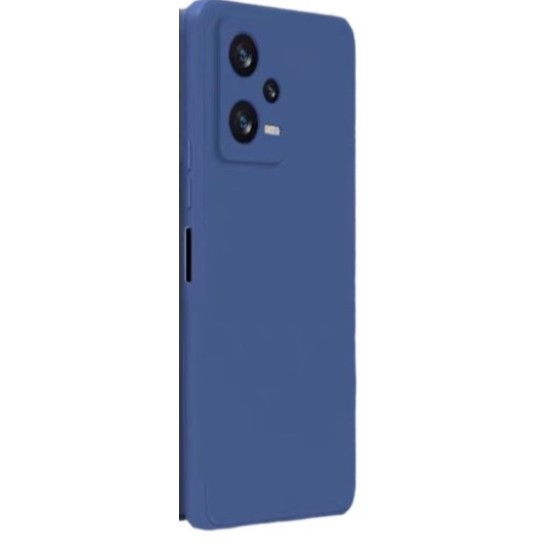 Redmi Note 12 Pro 5G Silky and Soft Touch Finish TPU 2mm Silicone Back Cover Case Blue (oem)