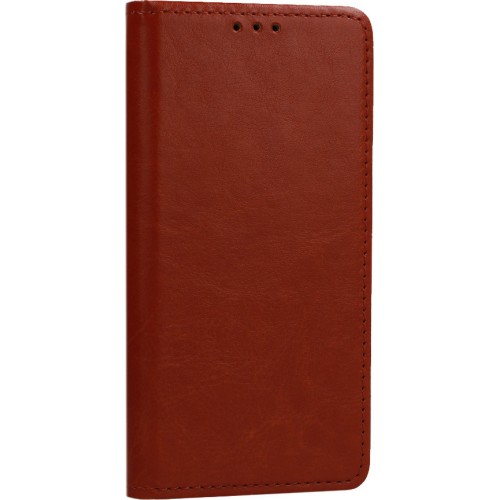 Θήκη Βιβλίο Genuine Leather Case Για Apple Iphone 13 Pro Max Καφέ Θήκη Βιβλίο Genuine Leather Case Για Apple Iphone 13 Pro Max Καφέ