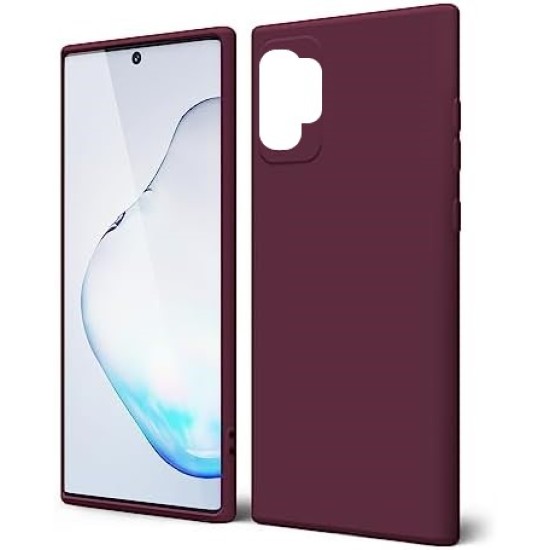 Θήκη Πλάτης Σιλικόνης για Samsung Galaxy Note 10 Plus - Μπορντό Θήκη Πλάτης Σιλικόνης για Samsung Galaxy Note 10 Plus - Μπορντό