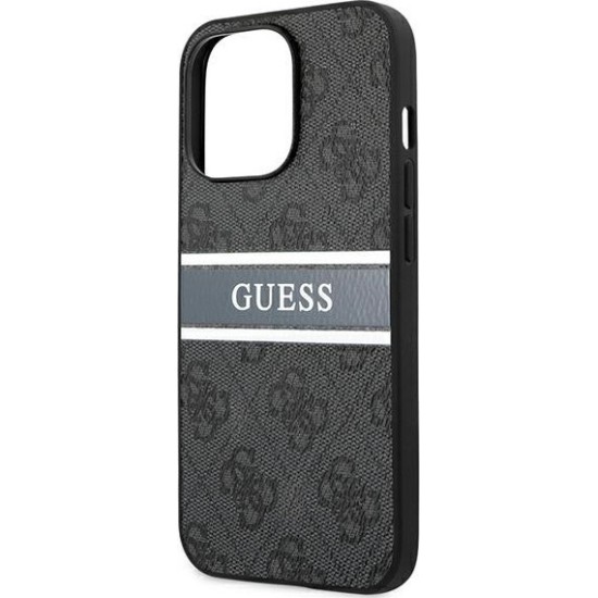 Guess "4G Logo Collection" Printed Stripe Θήκη προστασίας από δερματίνη – iPhone 13 Pro Max (Γκρι) Guess "4G Logo Collection" Printed Stripe Θήκη προστασίας από δερματίνη – iPhone 13 Pro Max (Γκρι)
