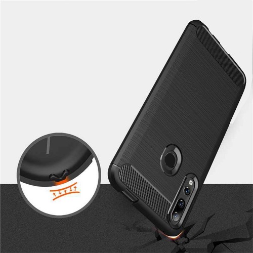 Carbon Back Cover Σιλικόνης Μαύρο (iPhone 14 Pro Max)