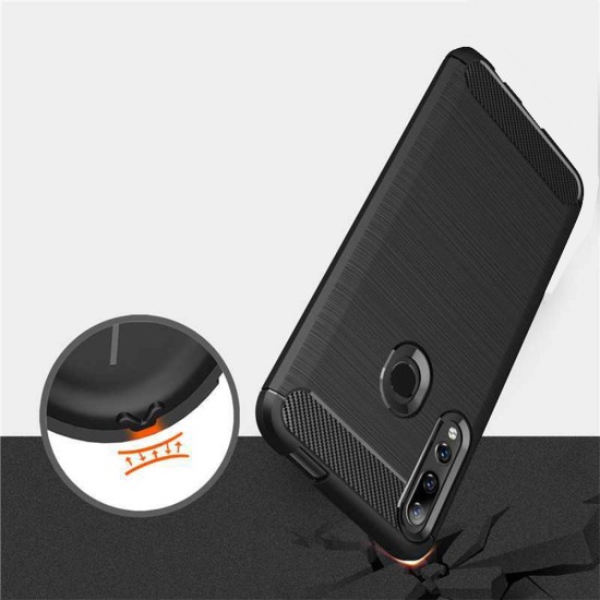 Carbon Back Cover Σιλικόνης Μαύρο (iPhone 14 Pro Max)