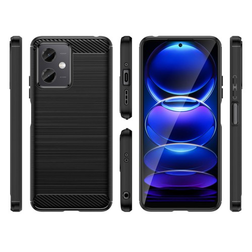Brushed Carbon Μαύρο (Xiaomi Redmi Note 12 5G/ Poco X5) Brushed Carbon Μαύρο (Xiaomi Redmi Note 12 5G/ Poco X5)