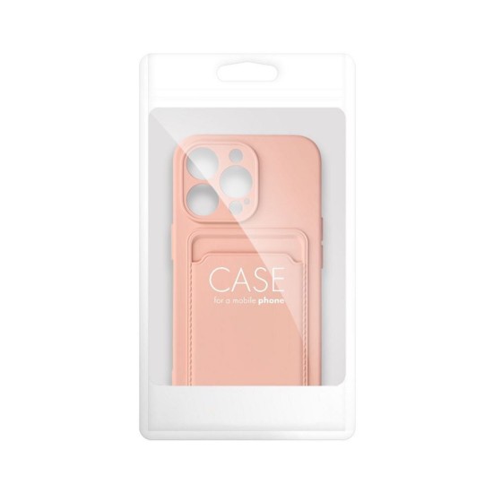 Back stick silicone card bag Red Αυτοκόλλητη Θήκη για Πιστωτικές