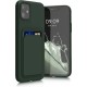 Back stick silicone card bag Τιρκουάζ Αυτοκόλλητη Θήκη για Πιστωτικές