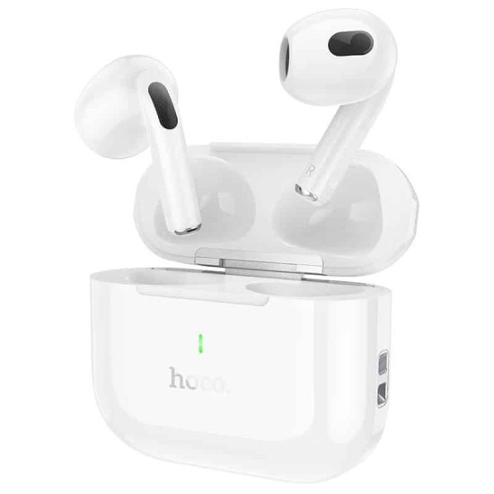 Hoco EW58 In-ear Bluetooth Handsfree Ακουστικά με Θήκη Φόρτισης Λευκά