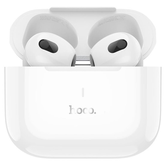 Hoco EW58 In-ear Bluetooth Handsfree Ακουστικά με Θήκη Φόρτισης Λευκά