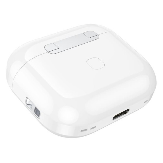 Hoco EW58 In-ear Bluetooth Handsfree Ακουστικά με Θήκη Φόρτισης Λευκά