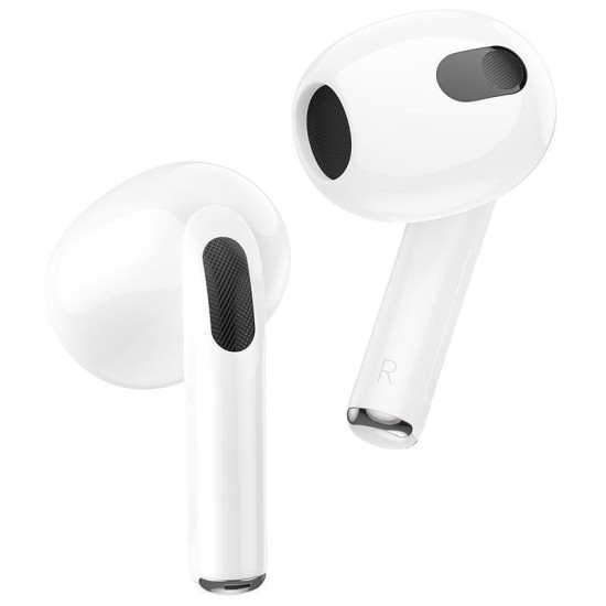 Hoco EW58 In-ear Bluetooth Handsfree Ακουστικά με Θήκη Φόρτισης Λευκά
