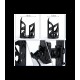 Universal Water Cup Bracket Seat Special for Motorcycle Black